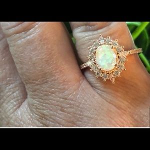 Australian Fire Opal Ring